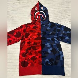 -SOLD-   BAPE CAMO SHARK HOODIE